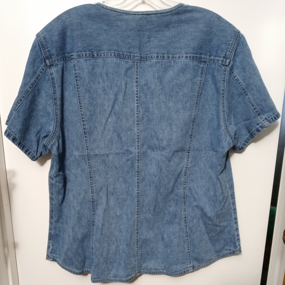 🌅🐎 CROSSROADS WOMEN JEAN TOP. - Picture 4 of 8